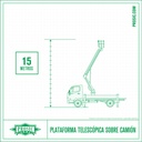 Plataforma Telescópica Sobre Camión 15 Metros, Combustión